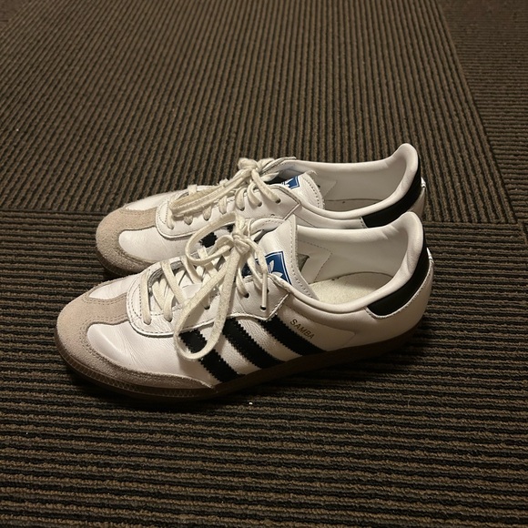 Adidas White and Black Sambas - Picture 1 of 5